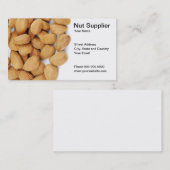 Carte de visite de fournisseur d'écrou (Devant / Derrière)