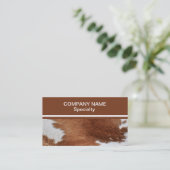 Carte de visite de fourrure de vache (Debout devant)