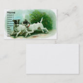 Carte de visite de Fox Terrier (Devant / Derrière)