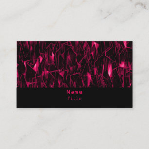 Carte de visite de fractale de lave, rose