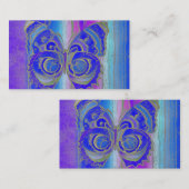 Carte de visite de fractale de papillon (Devant / Derrière)