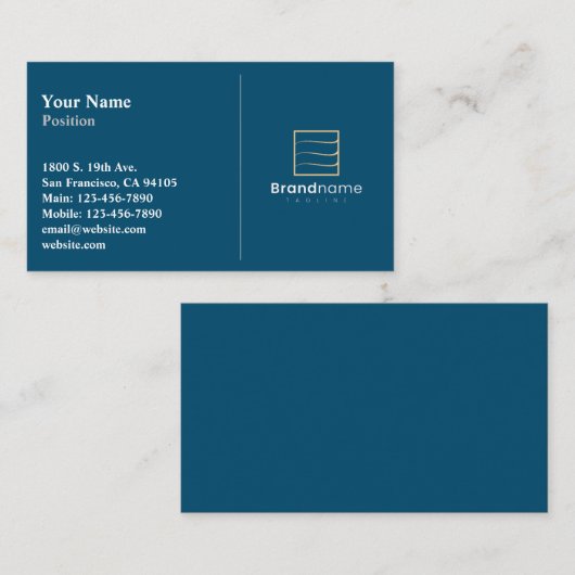 Carte de visite de fractionnement professionnel (Devant / Derrière)