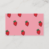 Carte de visite de fraise (Dos)
