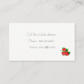 Carte de visite de fraise (Dos)
