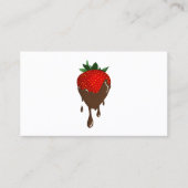 carte de visite de fraise au chocolat (Devant)