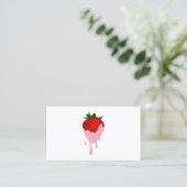 carte de visite de fraise chocolat fraise fraise (Debout devant)