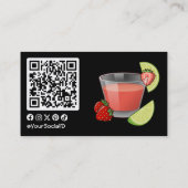 Carte de visite de fraise Daiquiri (Dos)