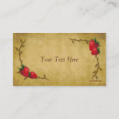Carte de visite de fraises (Dos)