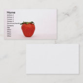 Carte de visite de fraises (Devant / Derrière)
