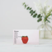 Carte de visite de fraises (Debout devant)