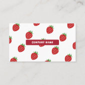Carte de visite de fraises (Dos)