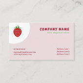 Carte de visite de fraises (Devant)