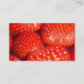 Carte de visite de fraises (Dos)