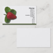 Carte de visite de fraises (Devant / Derrière)