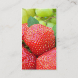 Carte de visite de fraises