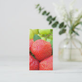Carte de visite de fraises (Debout devant)