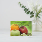 Carte de visite de fruit frais (Debout devant)