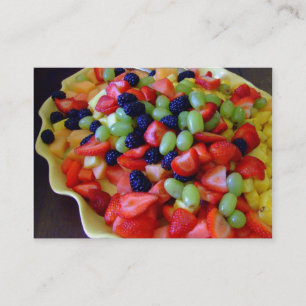 Carte de visite de fruit frais
