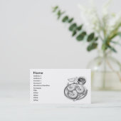 Carte de visite de fruits de mer (Debout devant)