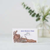 Carte de visite de fruits de mer (Debout devant)