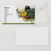 carte de visite de fruits et de légumes (Devant / Derrière)
