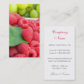 Carte de visite de fruits frais (Devant / Derrière)