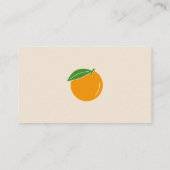 Carte de visite de fruits orange (Dos)