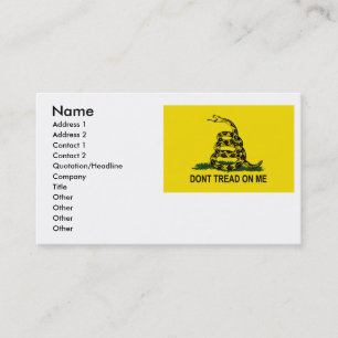 Carte de visite de Gadsden