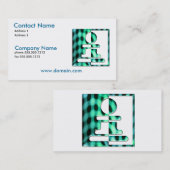 Carte de visite de gage d'échecs (Devant / Derrière)