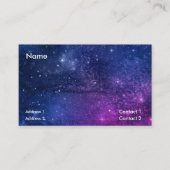 carte de visite de galaxie artistique (Devant)