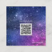 carte de visite de galaxie élégant (Dos)