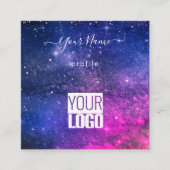 carte de visite de galaxie violette (Devant)