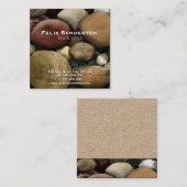 Carte de visite de galets (Devant / Derrière)