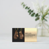 Carte de visite de gants de boxe (Debout devant)