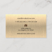 Carte de visite de gants de boxe (Dos)