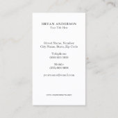 Carte de visite de gants de boxe (Dos)