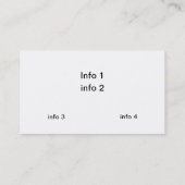 Carte de visite de garde (Dos)