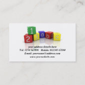 Carte de visite de garde (Dos)