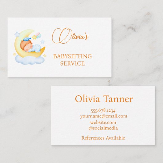 Carte de visite de garde (Devant / Derrière)