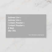 Carte de visite de garde (Dos)