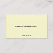 Carte de visite de garde d'abeilles modifiable (Dos)