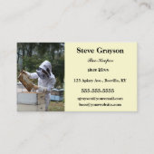 Carte de visite de garde d'abeilles modifiable (Devant)