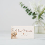 Carte de visite de garde d'animaux (Debout devant)