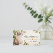 Carte de visite de garde de chat (Debout devant)
