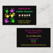 Carte de visite de garde de famille (Devant / Derrière)