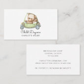 Carte de visite de garde d'enfants (Devant / Derrière)