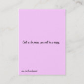 Carte de visite de garde d'enfants avec dessin d'e (Dos)