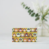 Carte de visite de garde d'enfants de collage de (Debout devant)