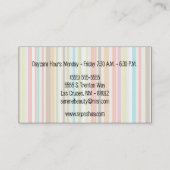 Carte de visite de garde d'enfants de garde (Dos)