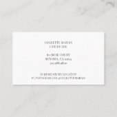 Carte de visite de garde d'enfants illustrée (Dos)